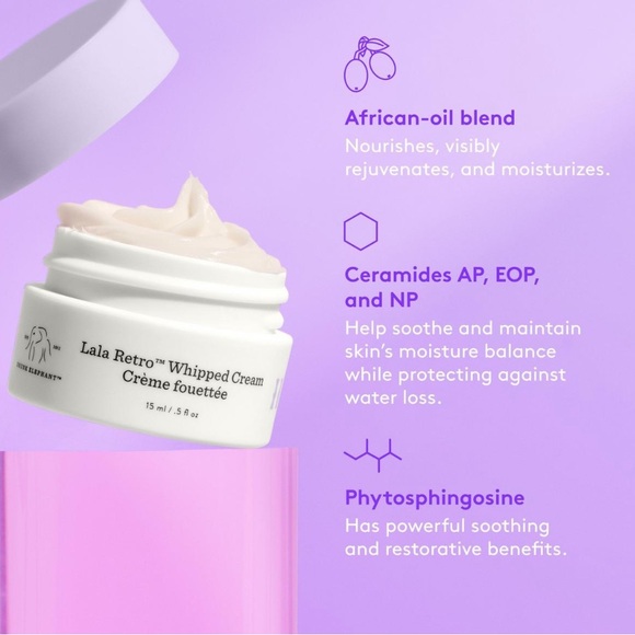 LAST 1! Drunk Elephant Lala Retro Whipped Cream Face Moisturizer Mini - Picture 4 of 10